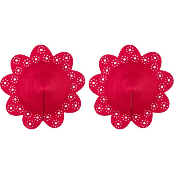 OBSESSIVE - A770 RED NIPPLE COVERS ONE SIZE 4